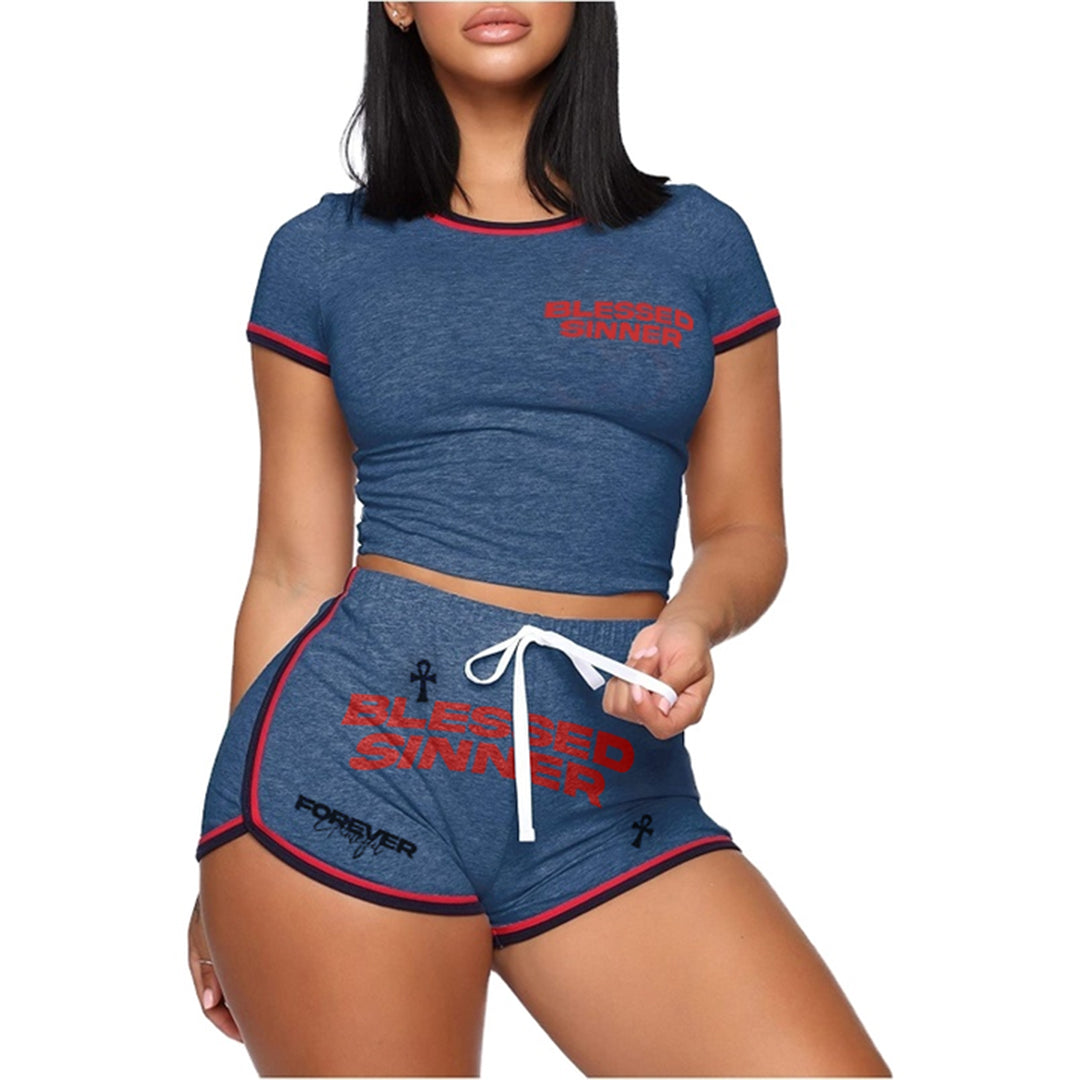 Blessed Sinner Woman's Gym Shorts