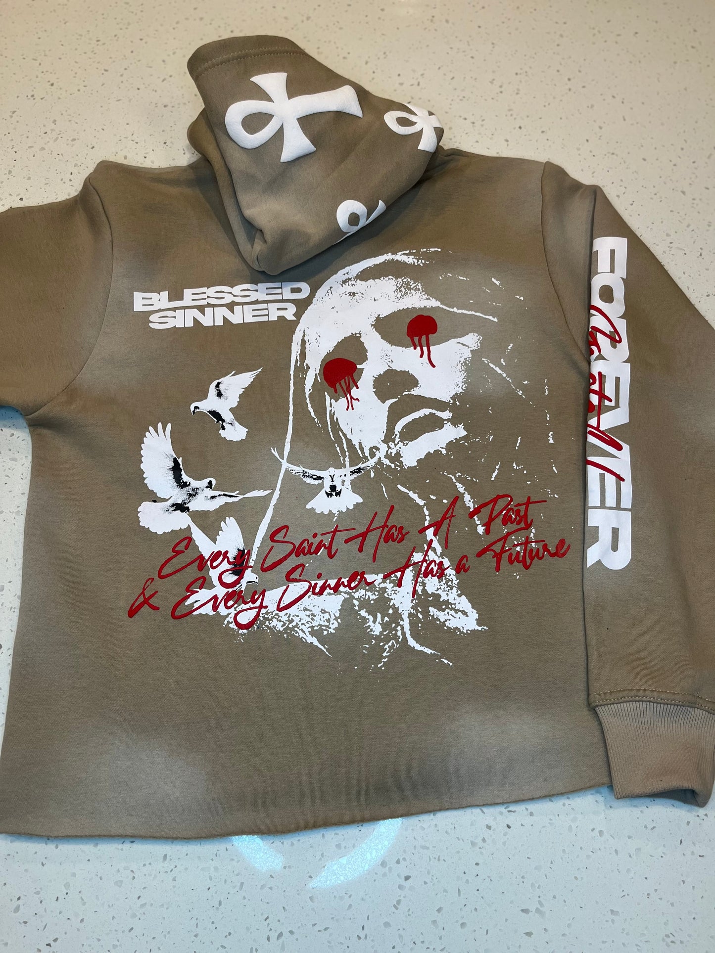 Grateful Tan Hoodie