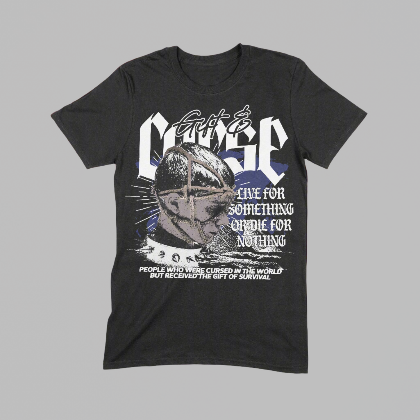 Gift N Tha Curse T-shirts (blue)