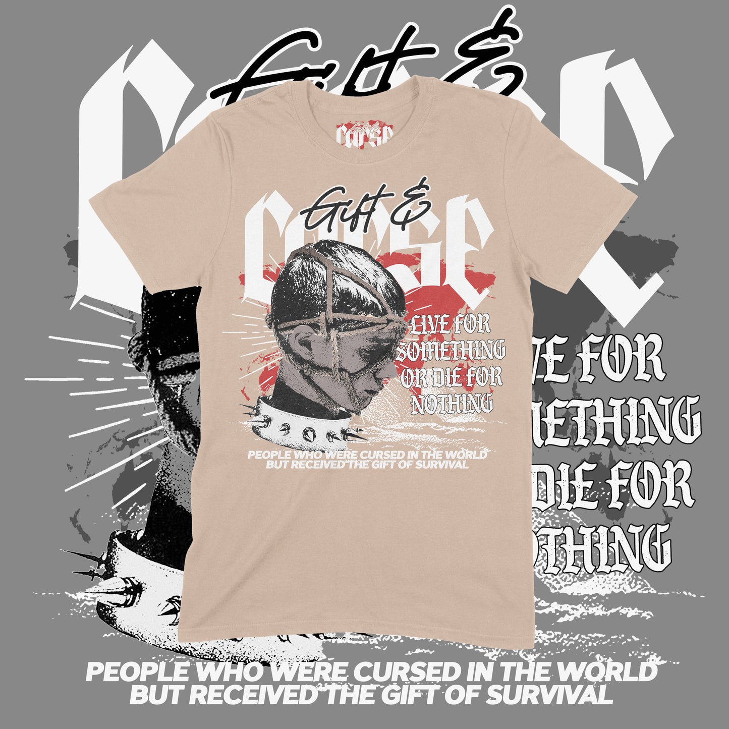 Gift N Tha Curse T-shirts (red)